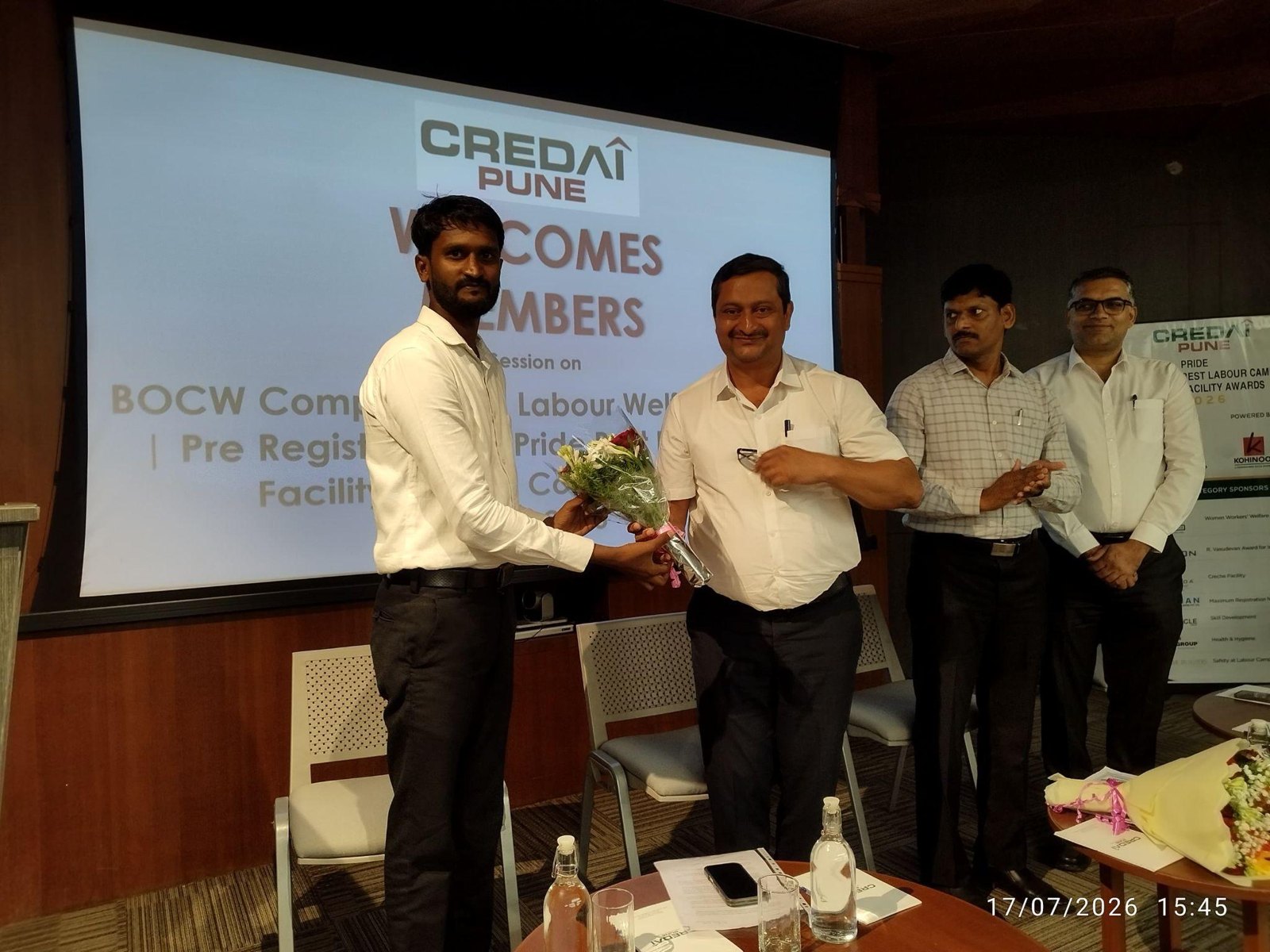 Felicitated by CREDAI Pune